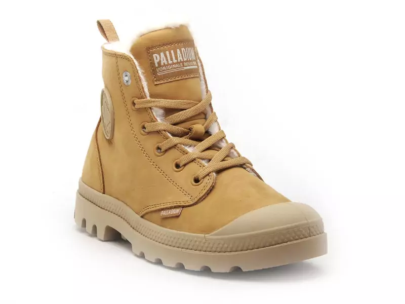 Palladium PAMPA HI ZIP WL Marron Boots et Bottines Plates Femme