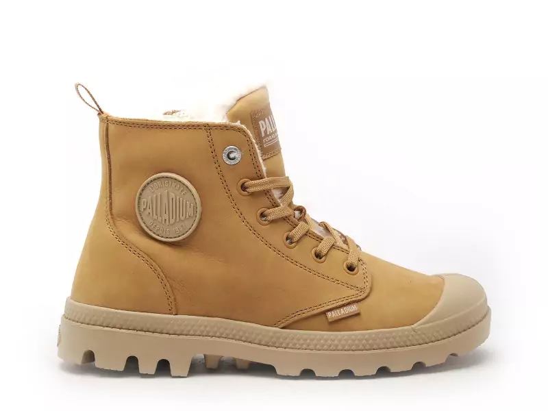 Palladium PAMPA HI ZIP WL Marron Boots et Bottines Plates Femme