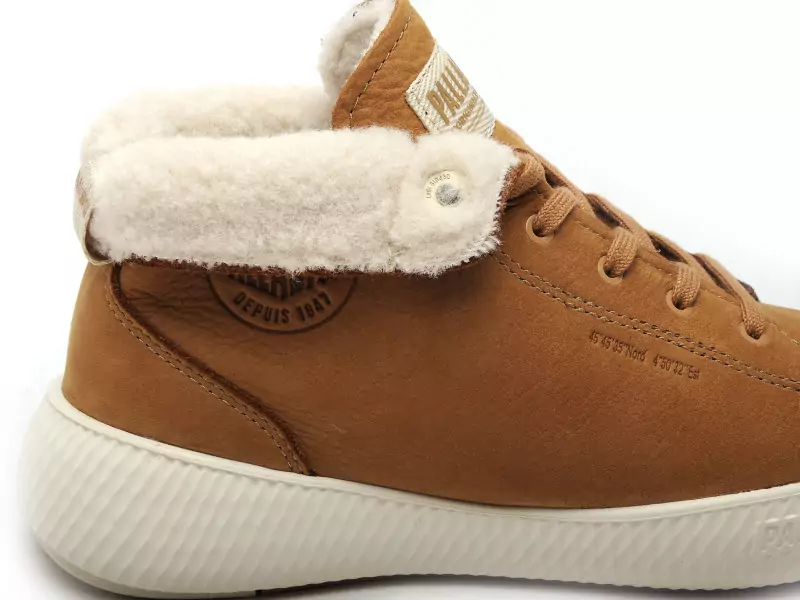 Palladium PALLANOVA CHUKKA WL DEAR Beige Basket Montante Femme