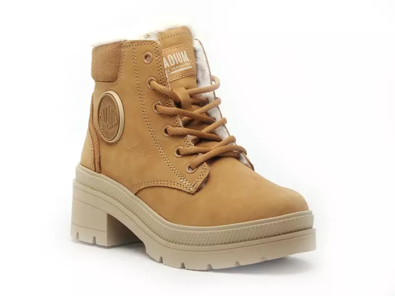 Palladium PALLARISE NBK WL DEAR Marron Boots et Bottines à Talons Femme
