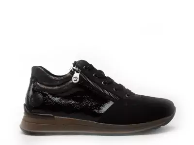 N1407 Noir Baskets Basses Femme