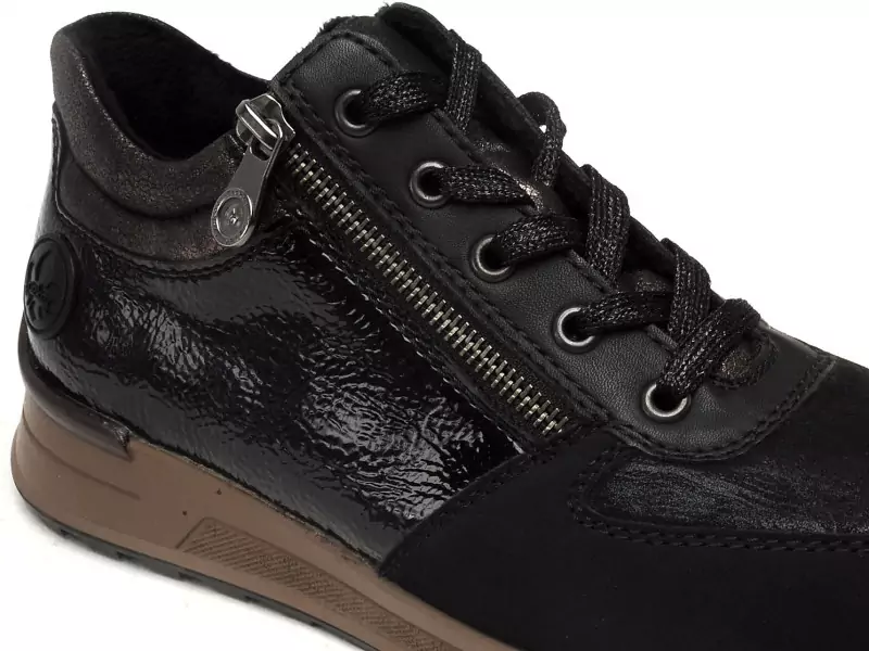 Rieker N1407 Noir Baskets Basses Femme