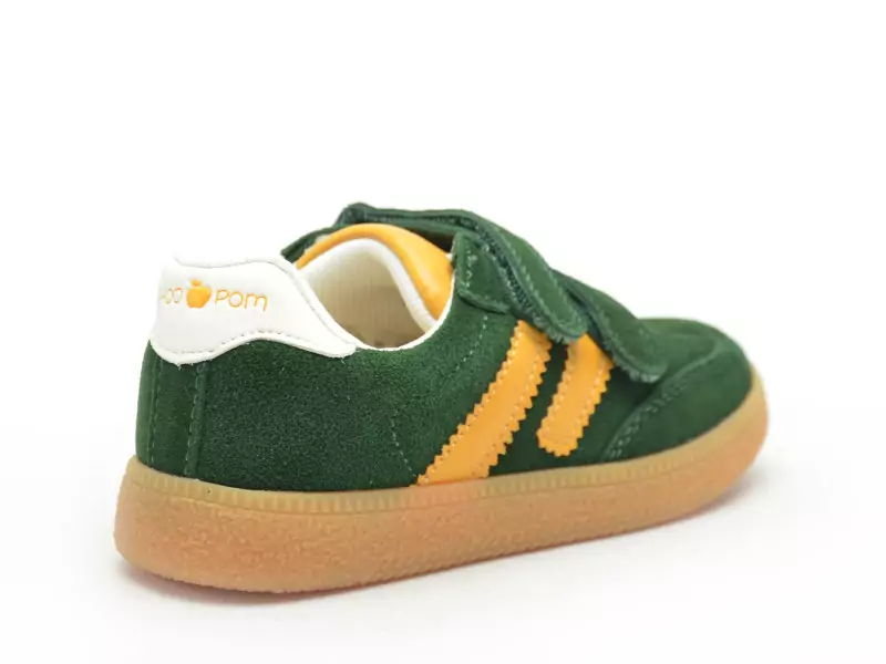 Shoo Pom YUZU LO SCRATCH Vert Baskets Basses Garçon