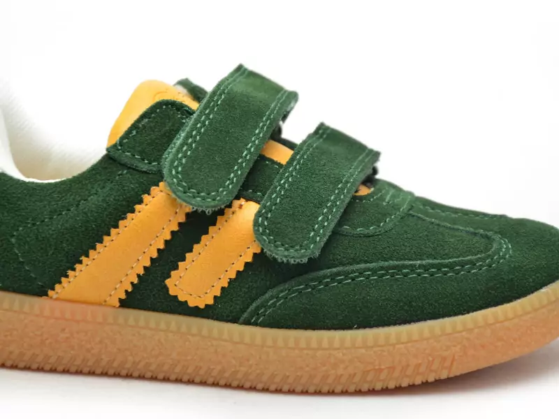 Shoo Pom YUZU LO SCRATCH Vert Baskets Basses Garçon