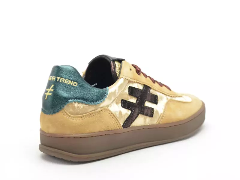 Another Trend A032 Jaune Baskets Basses Femme