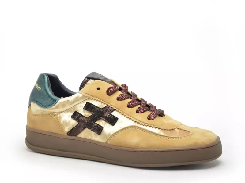 Another Trend A032 Jaune Baskets Basses Femme