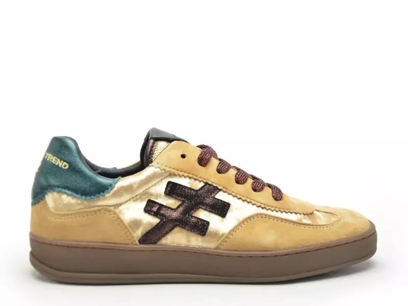 Another Trend A032 Jaune Baskets Basses Femme