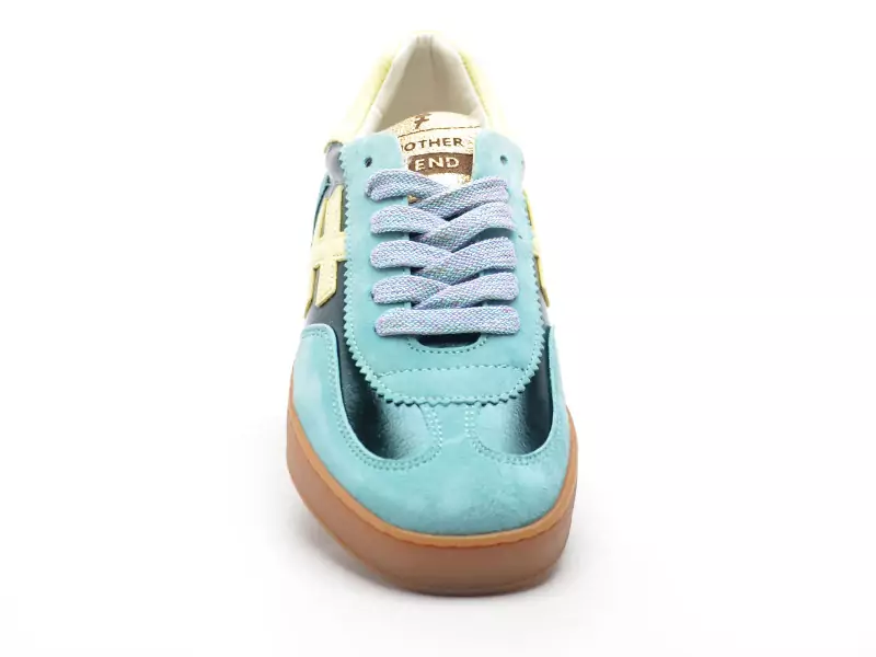 Another Trend A032 Vert Baskets Basses Femme