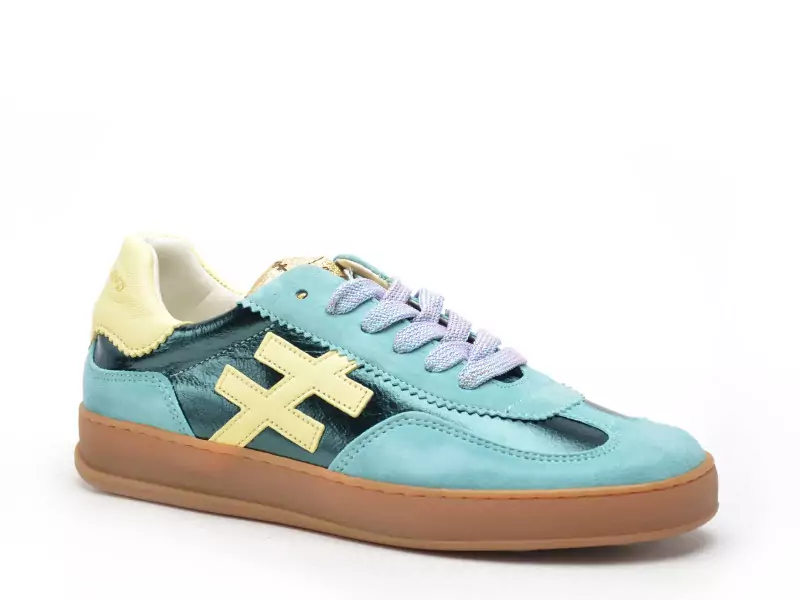 Another Trend A032 Vert Baskets Basses Femme
