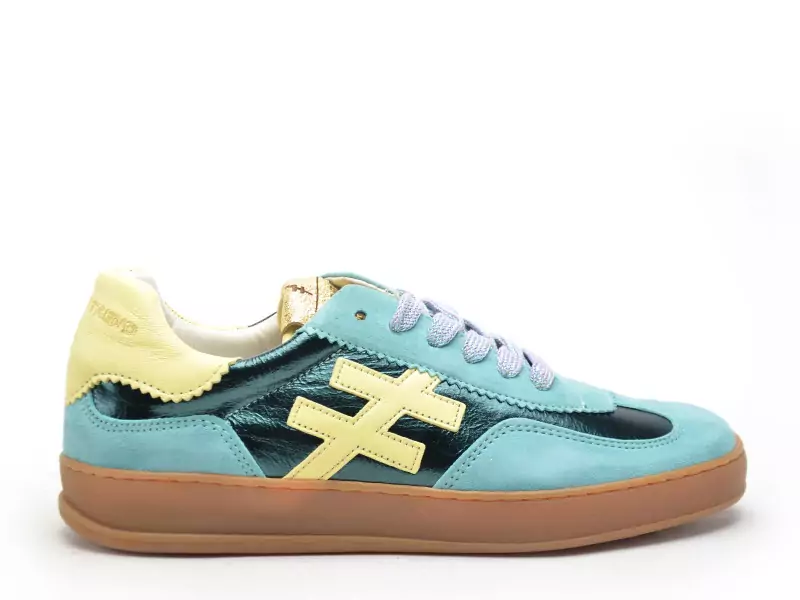 Another Trend A032 Vert Baskets Basses Femme