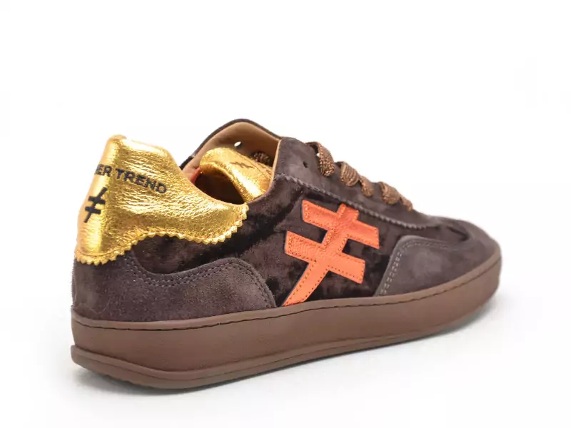 Another Trend A032 Marron Baskets Basses Femme