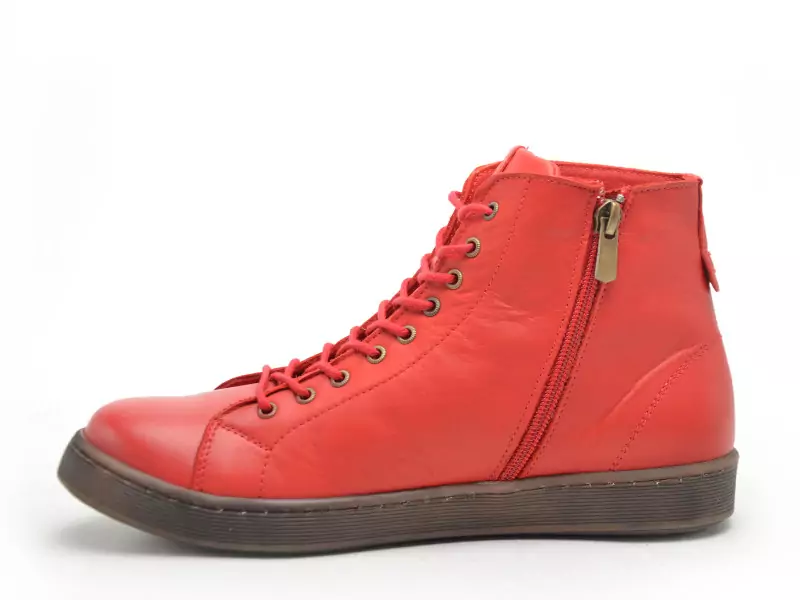 Andrea Conti 0344900 Rouge Boots et Bottines Plates Femme