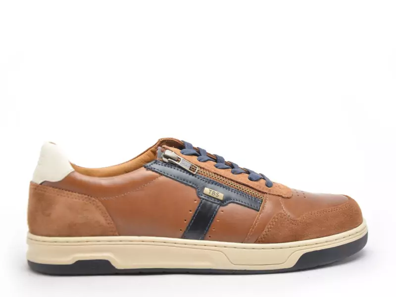 Tbs THEOZIP Marron Baskets Basses Homme