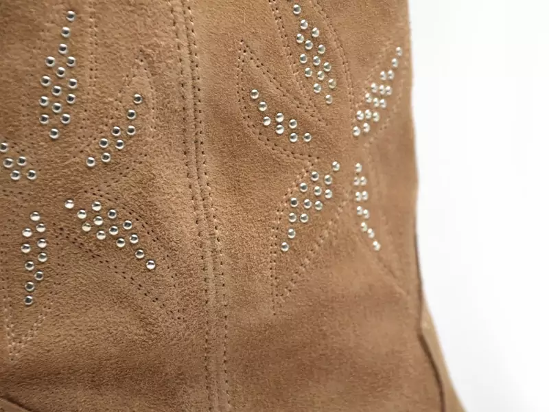 Alpe 5543 Beige Bottes à Talons Femme