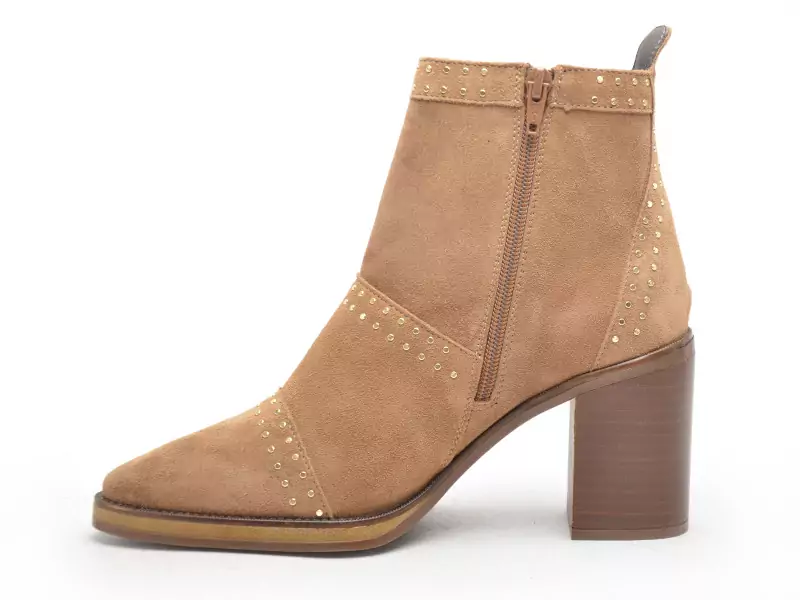 Alpe 5449 Beige Boots et Bottines à Talons Femme