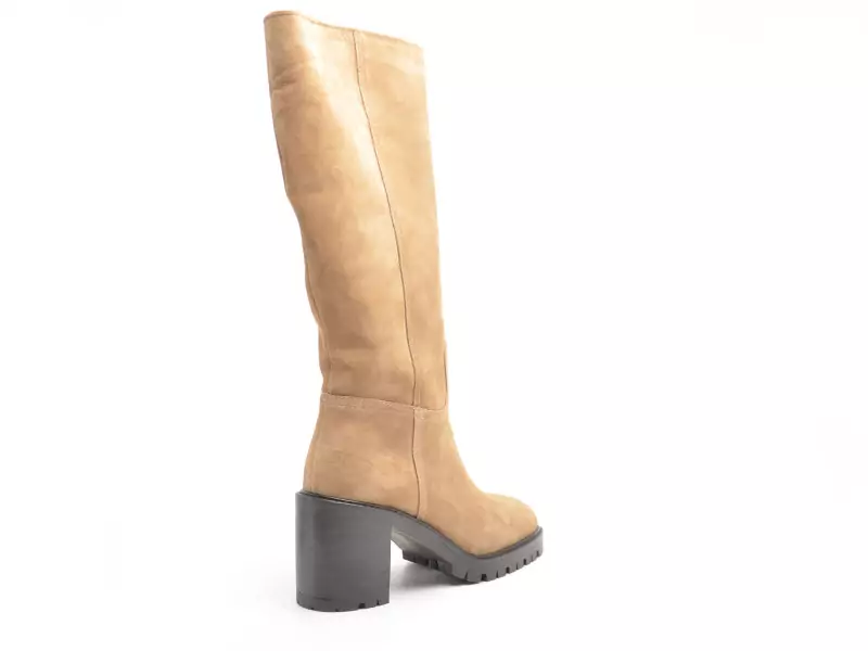 Alpe 5218 Beige Bottes à Talons Femme
