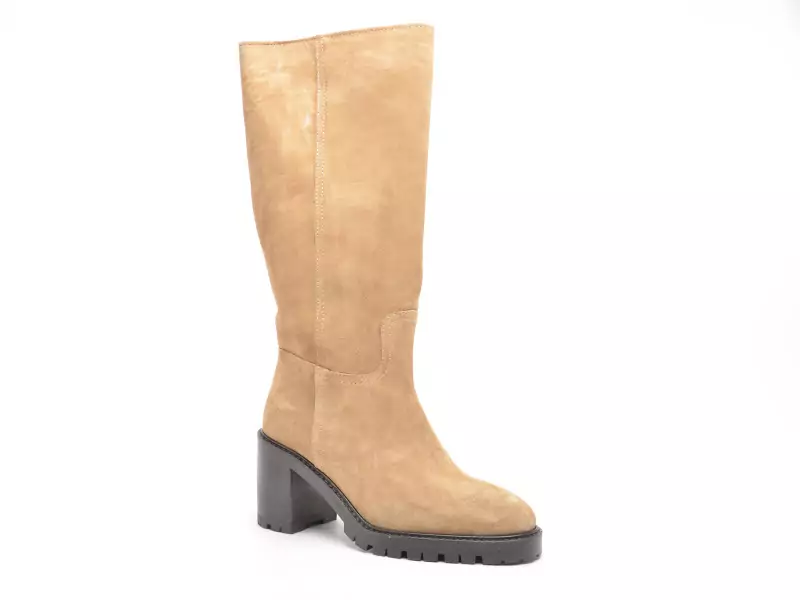 Alpe 5218 Beige Bottes à Talons Femme