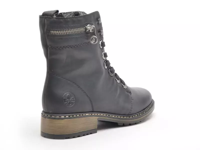 Rieker Z6810 Noir Boots et Bottines Plates Femme