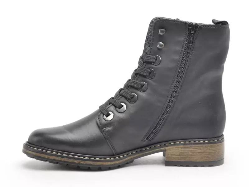 Rieker Z6810 Noir Boots et Bottines Plates Femme