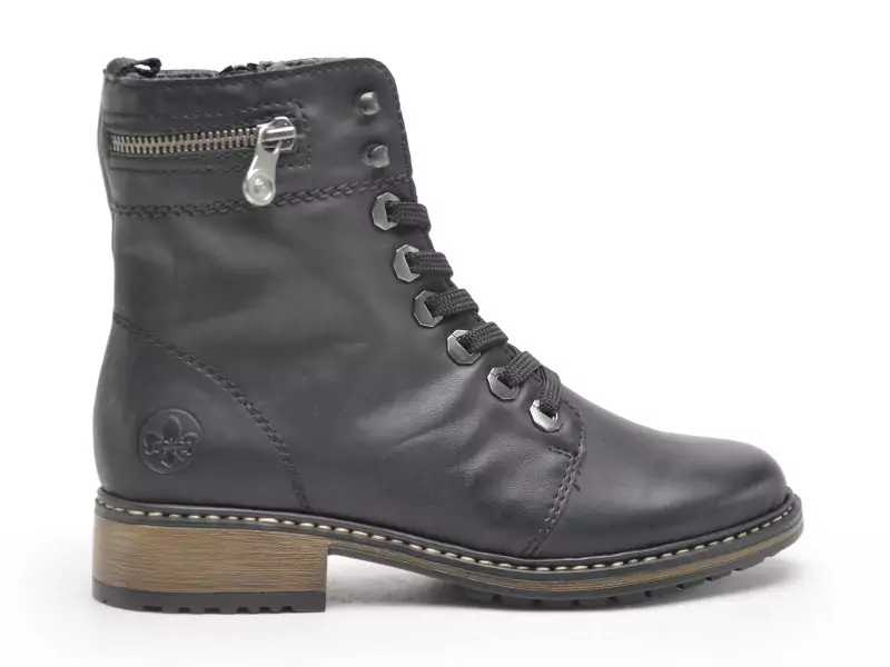 Rieker Z6810 Noir Boots et Bottines Plates Femme