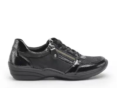 R7637 Noir Baskets Basses Femme