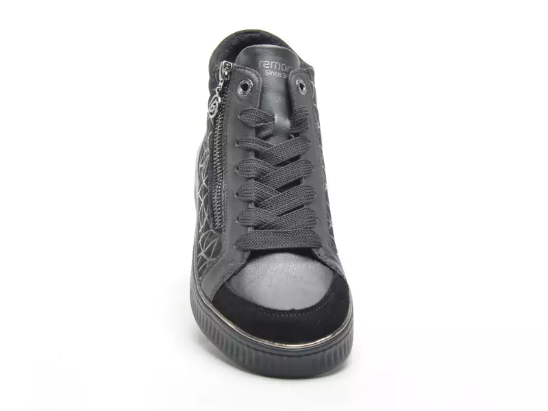Remonte D2E70 Noir Basket Montante Femme