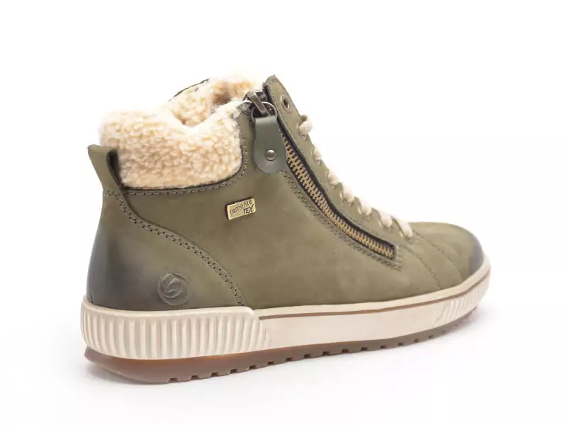 Remonte D0770 Kaki Boots et Bottines Plates Femme