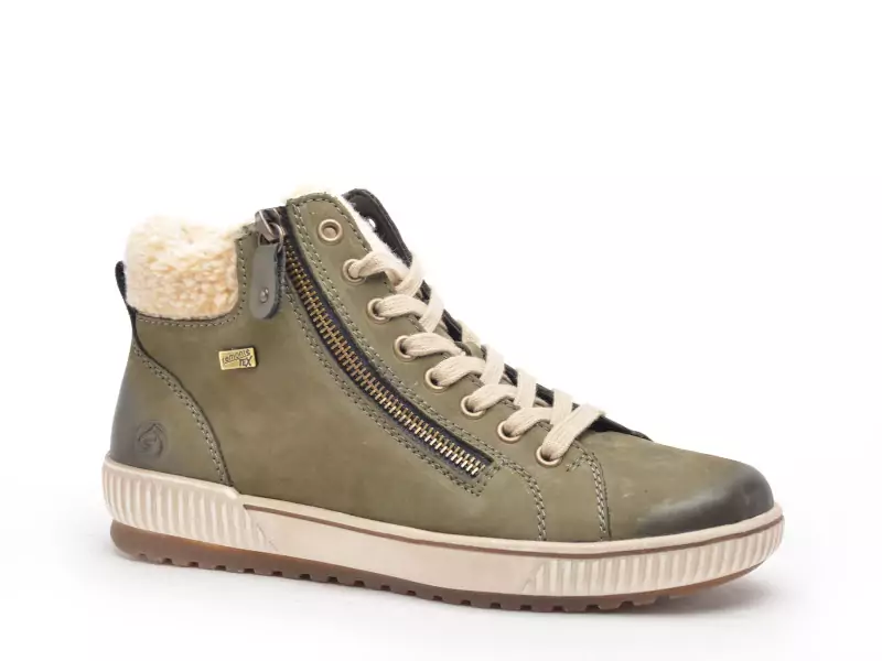 Remonte D0770 Kaki Boots et Bottines Plates Femme