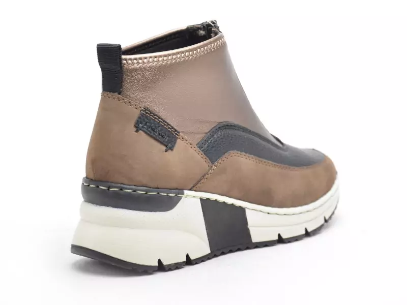 Rieker N6352 Marron Boots et Bottines à Talons Femme
