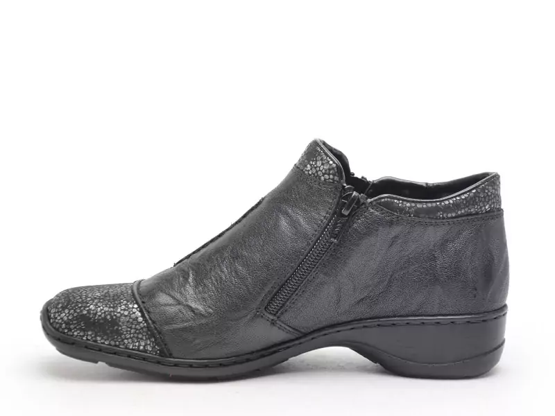 Rieker 58388 Noir Boots et Bottines Plates Femme