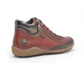 Rieker L7500 Bordeaux Boots et Bottines Plates Femme