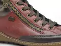 Rieker L7500 Bordeaux Boots et Bottines Plates Femme