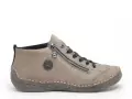 Rieker 52514 Gris Boots et Bottines Plates Femme