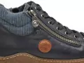 Rieker L7514 Bleu Boots et Bottines Plates Femme