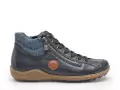 Rieker L7514 Bleu Boots et Bottines Plates Femme