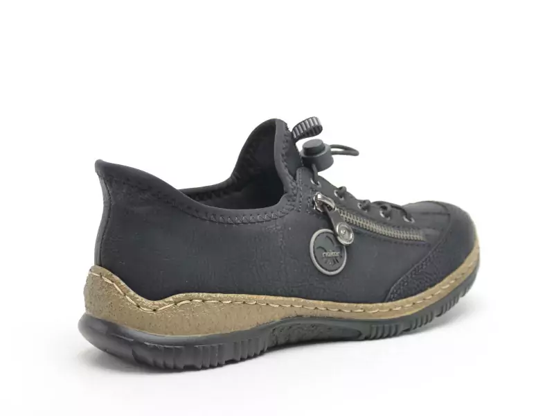 Rieker N3267 Noir Derbies Femme