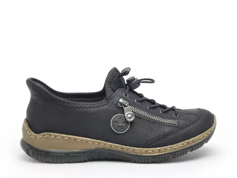 Rieker N3267 Noir Derbies Femme