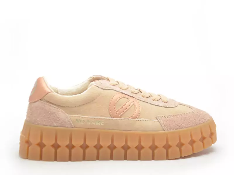 No Name PLAY SIDE Beige Baskets Basses Femme