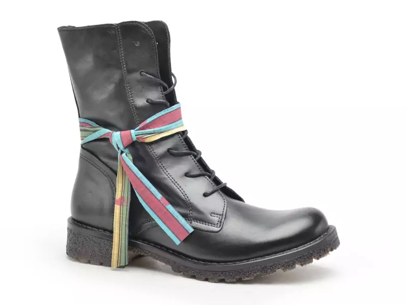 Felmini B501 Noir Boots et Bottines Plates Femme