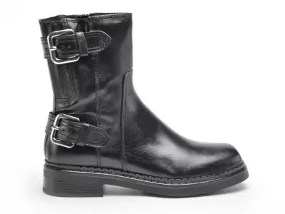 L93203 Noir Boots et Bottines Plates Femme