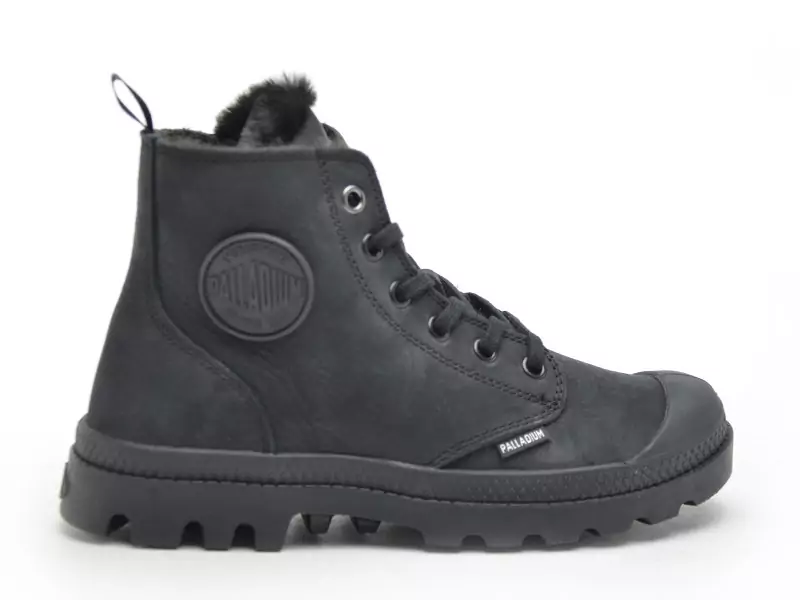 Palladium PAMPA HI ZIP WL Noir Boots et Bottines Plates Femme