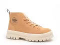 Palladium PALLASHOCK ZIP WARM DEAR Marron Boots et Bottines Plates Femme