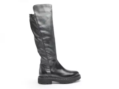 L88306 Noir Bottes Plates Femme