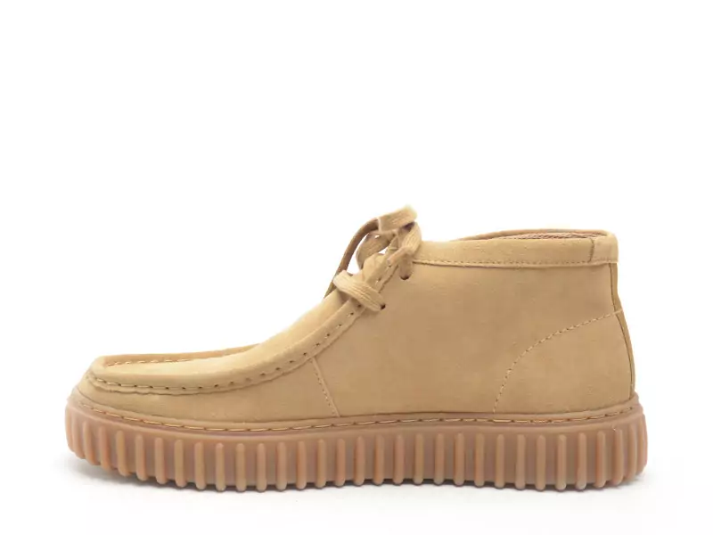 Clarks TORHILL HI Beige Mocassins Homme