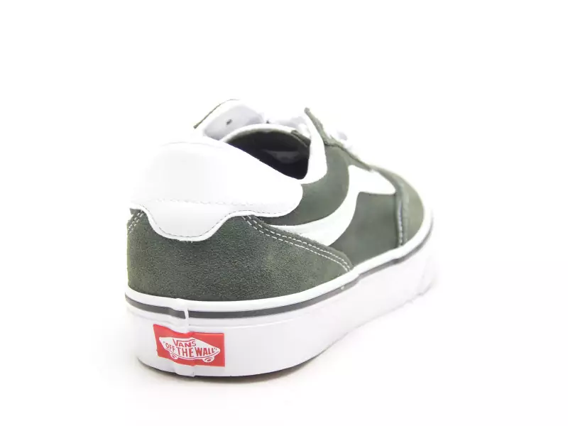 Vans BROOKLYN LS SUEDE C Vert Baskets Basses Homme