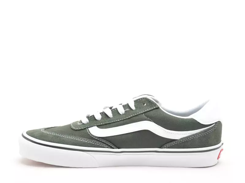 Vans BROOKLYN LS SUEDE C Vert Baskets Basses Homme