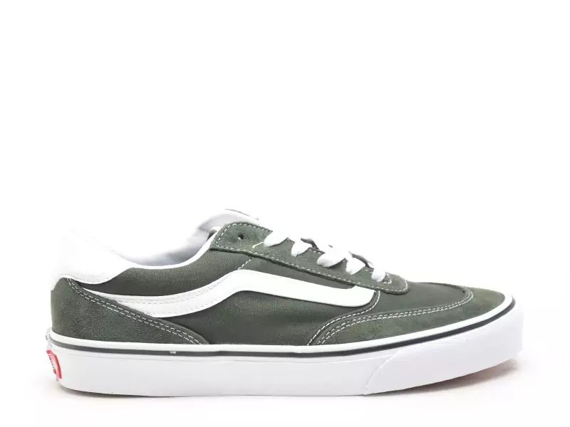 Vans BROOKLYN LS SUEDE C Vert Baskets Basses Homme