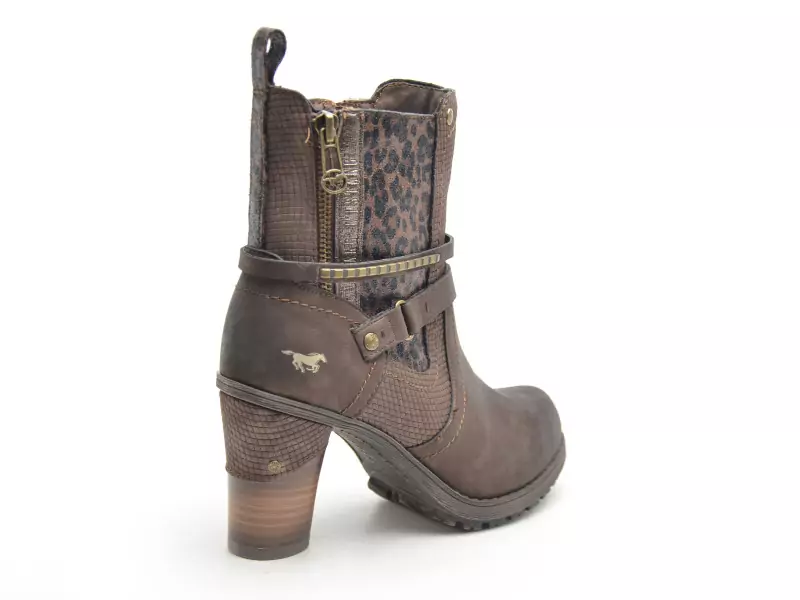 Mustang 15M0162008 Marron Boots et Bottines à Talons Femme