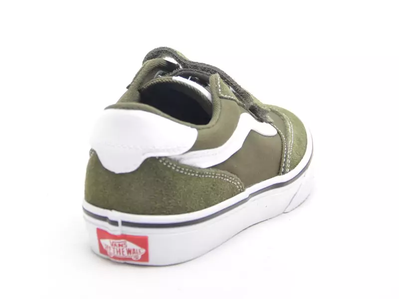 Vans BROOKLYN LSV Kaki Baskets Basses Garçon