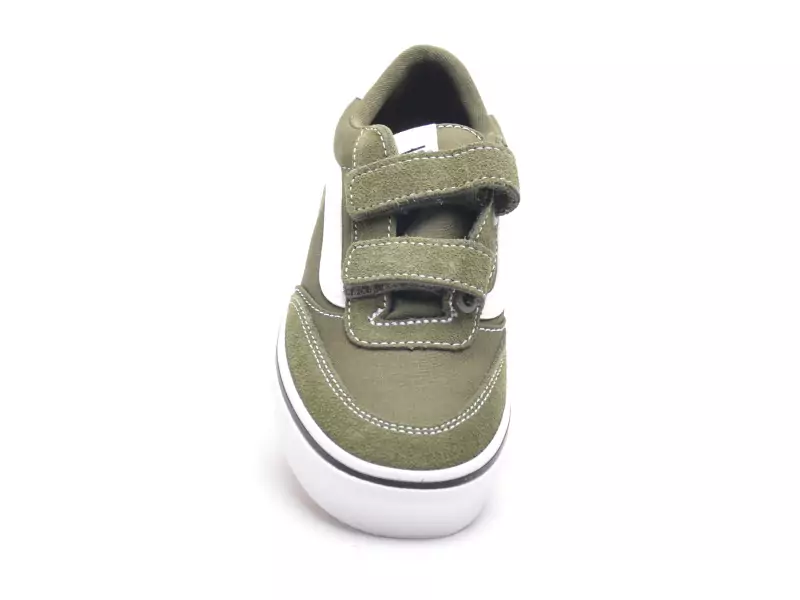 Vans BROOKLYN LSV Kaki Baskets Basses Garçon